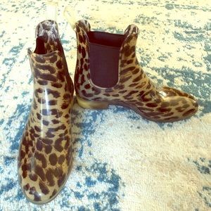 J Crew ankle rise rain boot